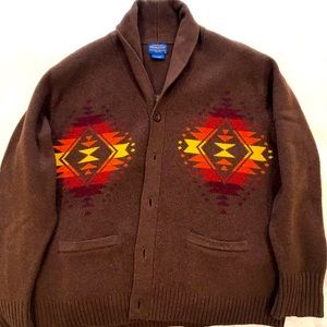 Pendleton 100% Lambswool Cardigan